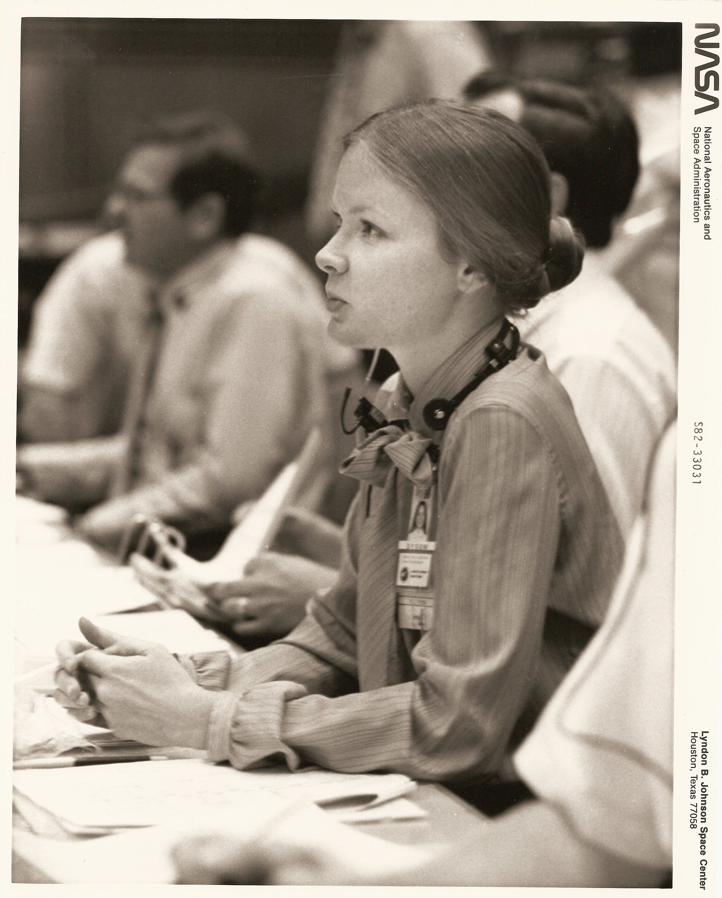 Marianne Jakmides Dyson during STS-4, July 1982